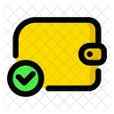 Payment Check Mark Pouch Icon