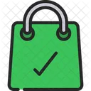 Approved Shopping Verified Shopping Check Shopping Bag Icon