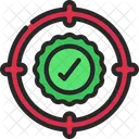Approved Target Verified Target Approved Goal Icon