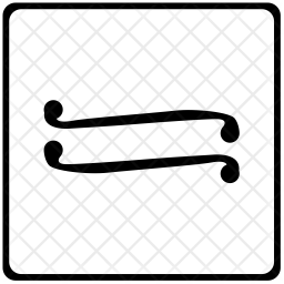 Approximately Equal Icon Of Glyph Style Available In Svg Png Eps Ai Icon Fonts