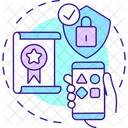Apps from secure sources  Icon