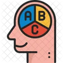 Aprendendo ABC Estudante Ícone