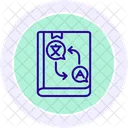 Icone De Linha De Aprendizagem De Idiomas Icon