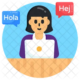 Aprendizagem de idiomas on-lineAprendizagem de idiomas on-line  Ícone