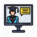 Aprendizagem online  Ícone