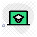 Educacao On Line Estudo On Line Aprendizagem On Line Ícone