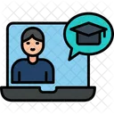Aprendizagem online  Ícone
