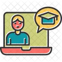 Aprendizagem online  Ícone