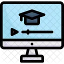 On Line Aprendizagem E Learning Icon