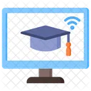 Aprendizagem On Line Aplicacao Graduacao Icon