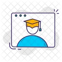 Aprendizagem On Line Educacao Digital Cerimonia De Formatura Icon