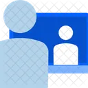Aprendizagem On Line Tutorial Em Video Treinamento On Line Icon