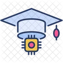 Gorra Graduado Tapa De Posgrado Icono