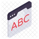 Aprendizaje abc  Icono