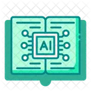 Aprendizaje De Inteligencia Artificial Chip Libro Icono