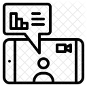 Aprendizaje En Linea Videollamada Comunicacion Icono