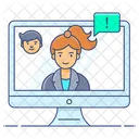 Aprendizaje virtual  Icono