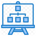 Fluxograma Apresentacao Negocios Ícone
