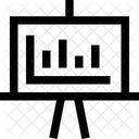 Apresentação de gráfico de barras  Ícone