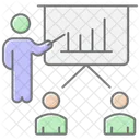 Icone De Cor Linear De Apresentacao De Negocios Ícone