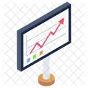 Apresentacao De Negocios Estatisticas Grafico De Negocios Ícone