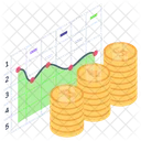 Apresentacao De Negocios Estatisticas Grafico De Negocios Ícone