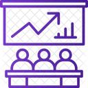 Apresentacao De Negocios Reuniao De Negocios Grafico Icon