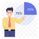 Apresentacao Infografica Grafico De Negocios Apresentacao De Negocios Ícone