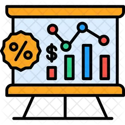 Apresentação financeira  Ícone