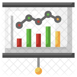 Apresentação de gráfico  Ícone