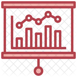 Apresentação de gráfico  Ícone