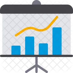 Apresentação de gráfico  Ícone