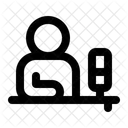 L Podcast Microfone Locutor Icon
