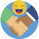 Apreton De Manos Manos Emoji Icono