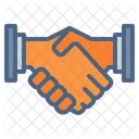 Apreton De Manos Trato Asociacion Icono