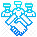 Apreton De Manos Trato Asociacion Icono