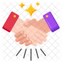 Apreton De Manos Trato Acuerdo Icono