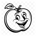 Apricot Fruit Food Icon