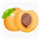 Apricot Fruit Healthy Food Icon