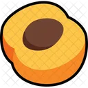 Apricot Half Cut  Icon