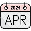 April Calendar 2024 Icon