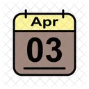 April Calendar Date Icon