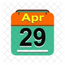 April Kalender Datum Symbol