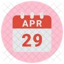 April 29 29 April 29 Date Icon