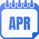 April Apr Month Of April Icon