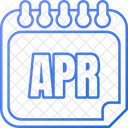 April Apr Month Of April Icon