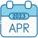 April 2023 Calendar Symbol