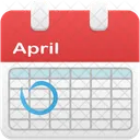 April Kalender  Symbol