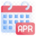 April Month April Date Calendar Icon