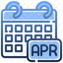 April Month April Date Calendar Icon